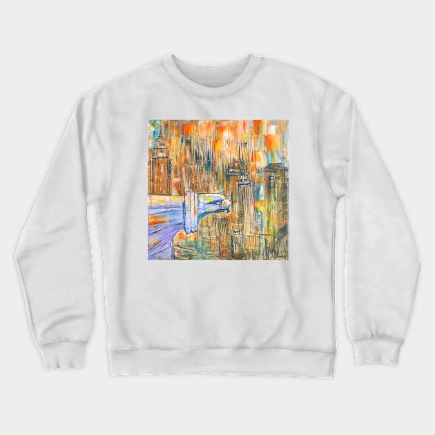 Chrysler Building Eagle Crewneck Sweatshirt by NataliaShchip